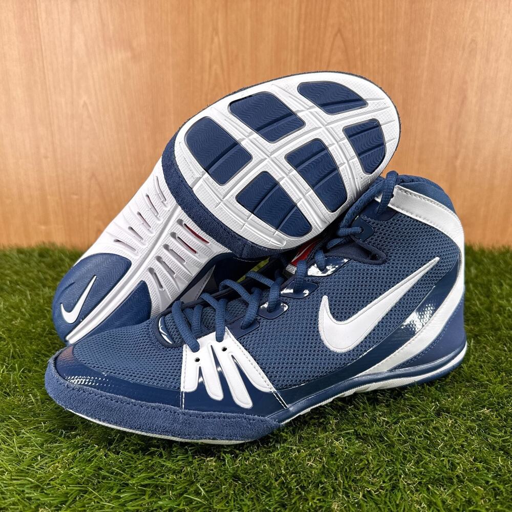 Nike Freek Navy White Wrestling Shoes 316403-411 Men's Size 11 - Picture 1 of 8
